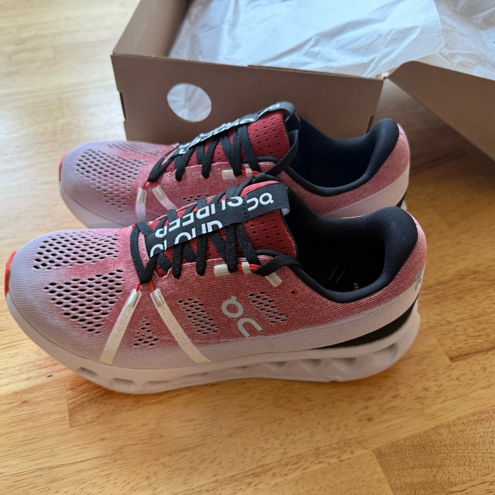On Cloud Running Women's Cloudsurfer Running Shoes- Auburn Frost/10